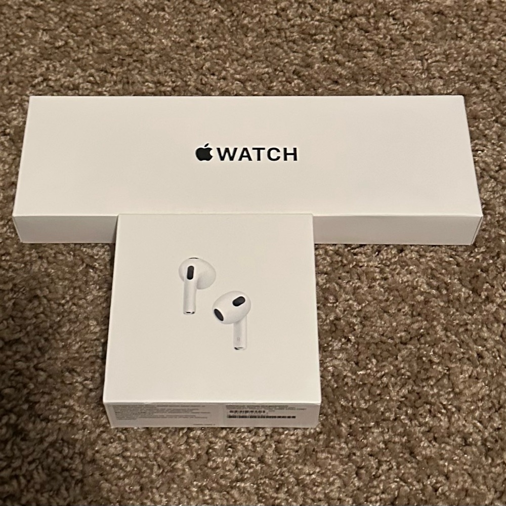 New AirPods and Apple Watch